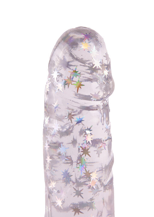 Silver Star Glitter Dildo image number 1.0